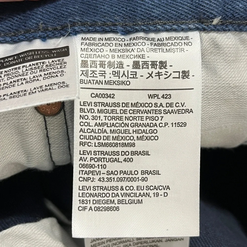 Levis 501 Original Fit Jeans Mens 40x29 Blue‎ Button Fly Straight Leg Everyday